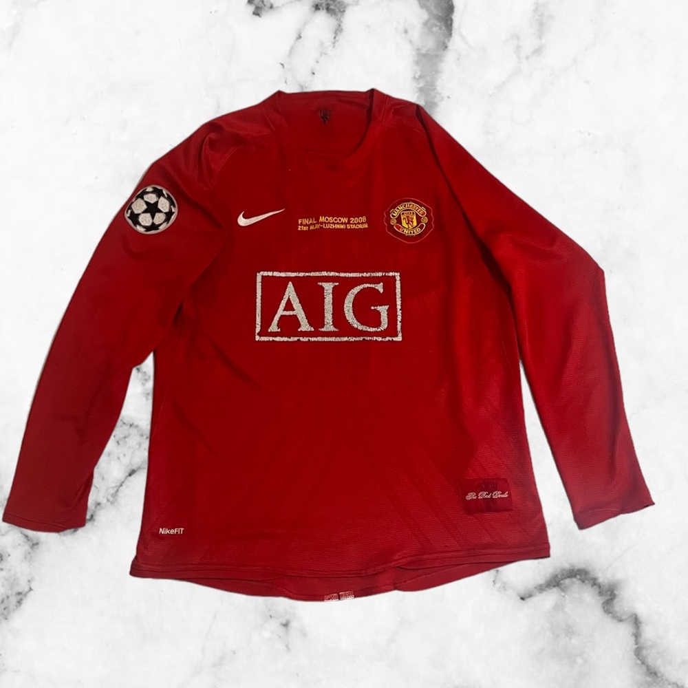 Manchester United 2007 Ronaldo champions league jersey